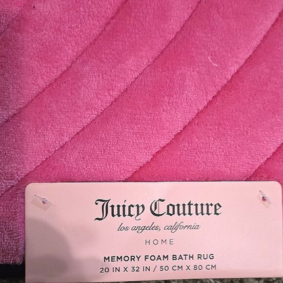 Juicy Couture Home Heart Embossed Memory Foam Bath Rug - Picture 8 of 8